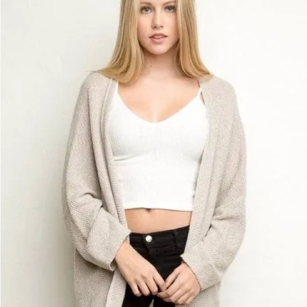 Brandy Melville Cream Caroline Cardigan